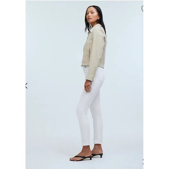 NWT Madewell Womens Stovepipe Jeans Purest White Size 27 - Picture 10 of 16